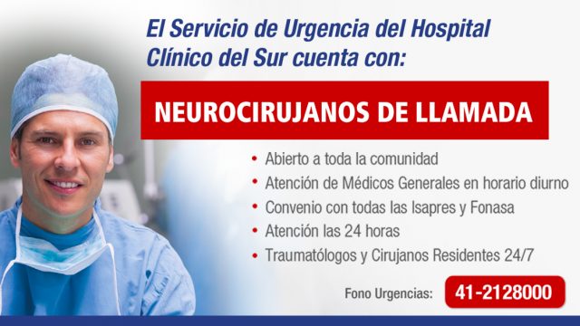 Servicio de Urgencia: HCS incorpora neurocirujanos de llamado